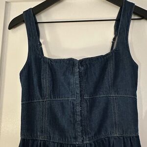 Moon River Denim Sleeveless Dress